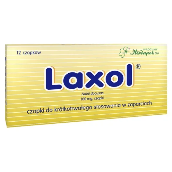 Laxol, 100 mg, czopki, 12 szt.