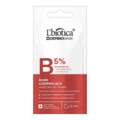L`Biotica Dermomask, maska, silnie ujędrniająca, z witaminą B3, 8 ml