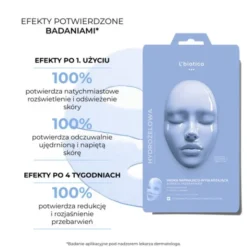 L`Biotica Estetic Clinic Oxy Treatment, napinająco-wygładzająca dermo maska hydrożelowa, 1 szt.