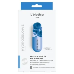 L`Biotica, kolagenowe płatki pod oczy, redukcja cieni i obrzęków, 3 x 2 szt.