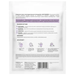 L'biotica, maska kolagenowa z niacynamidem w mikrokapsułkach, Rozświetlenie i Wygładzenie, 1 szt.