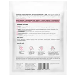 L'biotica, maska kolagenowa z PDRN w mikrokapsułkach, Napięcie i Ujędrnienie, 1 szt.