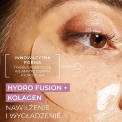 L`Biotica PGA Hydro Fusion, hydrożelowe płatki pod oczy z kolagenem, 1 komplet (2 szt.)