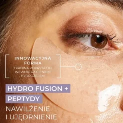 L`Biotica PGA Hydro Fusion + Peptydy, hydrożelowe płatki pod oczy, 2 szt.