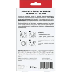 L`Biotica, punktowe plasterki na wypryski, 3 x 12 szt.
