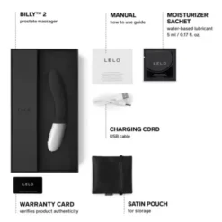 LELO Billy 2 Black, wibrator analny, 1 szt.