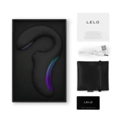 Lelo Enigma Double Sonic Stormy Black, podwójny wibrator soniczny, 1 szt.