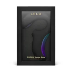Lelo Enigma Double Sonic Stormy Black, podwójny wibrator soniczny, 1 szt.