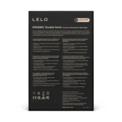 Lelo Enigma Double Sonic Stormy Black, podwójny wibrator soniczny, 1 szt.