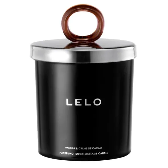 LELO Flickering Touch Massage Candle, świeczka do masażu o zapachu wanilii i kakao, 150 g
