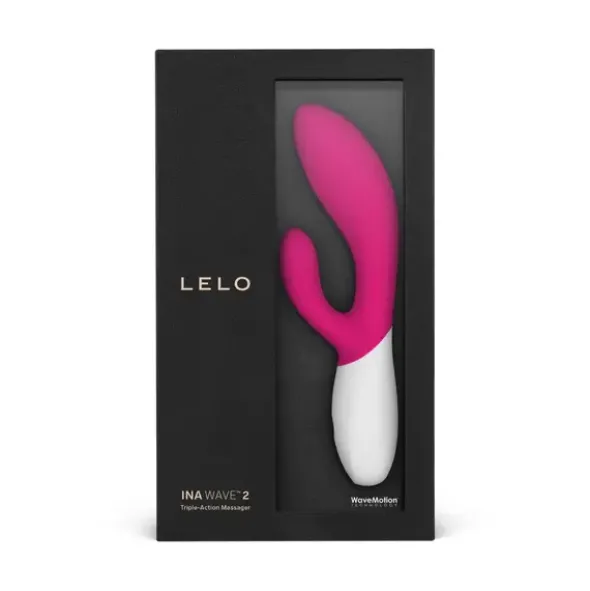 Lelo Ina Wave 2 Cerise, wibrator króliczek, 1 szt.