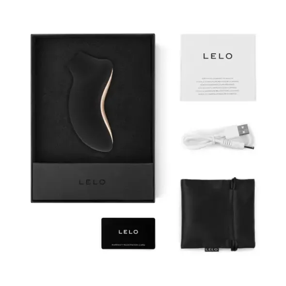 Lelo Sona 2 Black, soniczny stymulator łechtaczki, 1 szt.