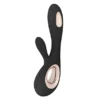 Lelo Soraya Wave Black, wibrator typu króliczek, 1 szt.