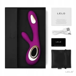 Lelo Soraya Wave Black, wibrator typu króliczek, 1 szt.
