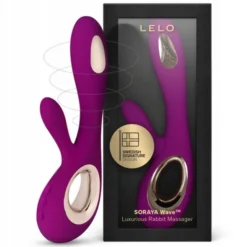 Lelo Soraya Wave Deep Rose, wibrator typu króliczek, 1 szt.