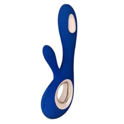 Lelo Soraya Wave Midnight Blue, wibrator typu króliczek, 1 szt.