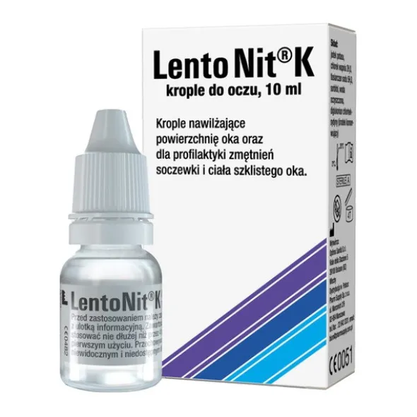 LentoNit K, krople do oczu, 10 ml