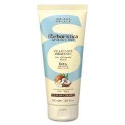 L'Erboristica, Crema Corpo Cocco, nawilżający krem do ciała z olejem kokosowym, 200 ml