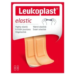 Leukoplast Elastic, rozciągliwe plastry z opatrunkiem, 20 szt.