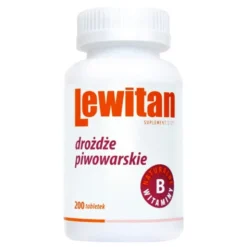 Lewitan, drożdże piwowarskie, tabletki, 200 szt.
