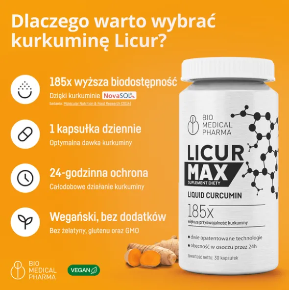 Licur MAX, kapsułki twarde, 30 szt.