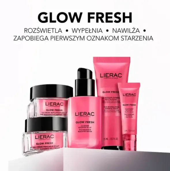 Lierac Glow Fresh, ekspresowa maska rewitalizująca, 75 ml