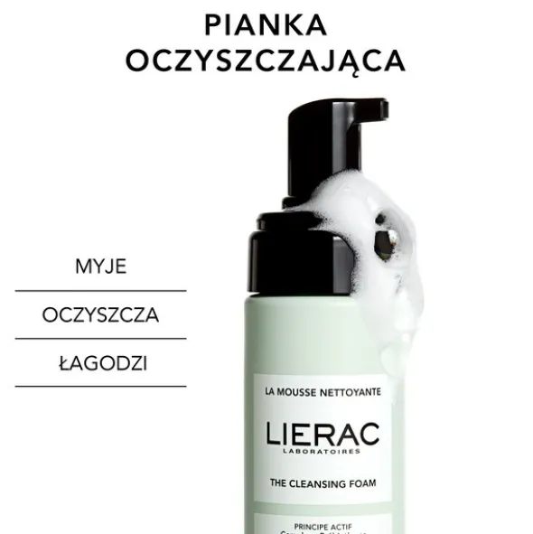 Lierac, pianka oczyszczająca do twarzy, 150 ml