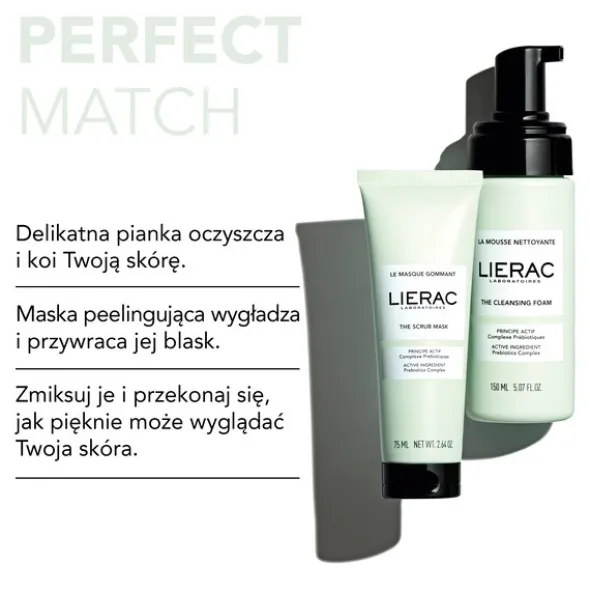 Lierac, pianka oczyszczająca do twarzy, 150 ml
