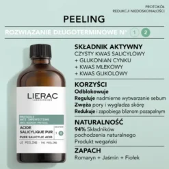 Lierac Protocole, peeling z czystym kwasem salicylowym, 100 ml