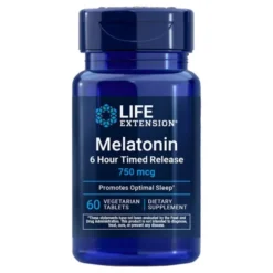 Life Extension Melatonin 6 Hour Timed Release 750 mcg, tabletki, 60 szt.