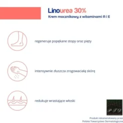 Linourea 30%, krem mocznikowy z witaminami A i E, 50 g