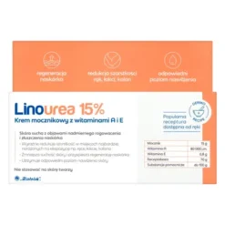 Linourea 15%, krem mocznikowy z witaminami A i E, 50 g