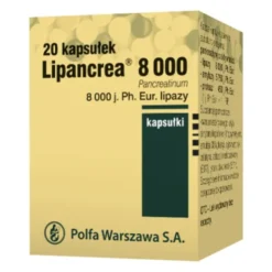 Lipancrea, kapsułki, 8000 j. lipazy, kapsułki, 20 szt.