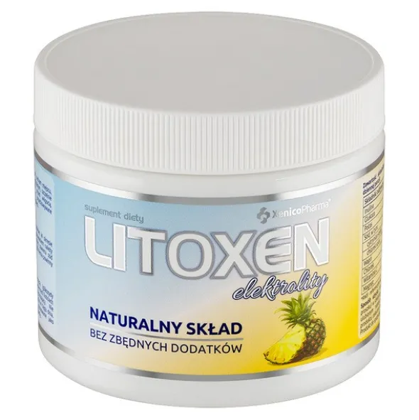 Litoxen Elektrolity, proszek, smak ananasowy, 235,5 g (30 porcji)