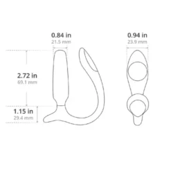 Lovense Anal Lush, wibrator analny sterowany aplikacją, różowy, 1 szt.