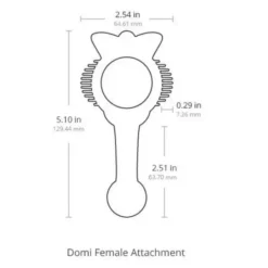 Lovense Domi Female Attachment, nakładka na masażer, 1 szt.