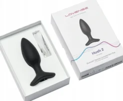 Lovense Hush 2 Butt Plug 38 mm, korek analny sterowany aplikacją, 1 szt.