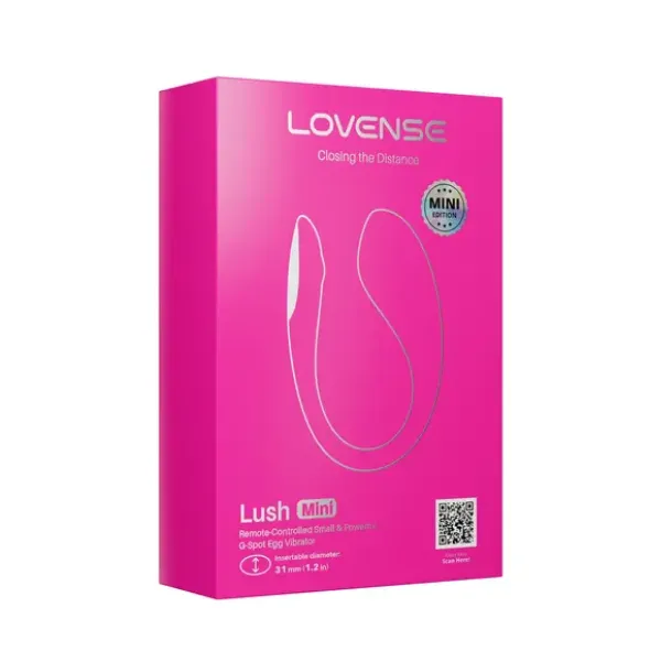 Lovense Lush Mini, wibrator jajeczko sterowane aplikacją, różowe, 1 szt.