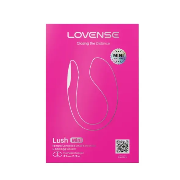 Lovense Lush Mini, wibrator jajeczko sterowane aplikacją, różowe, 1 szt.