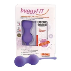 Lubexxx buggyFIT, zestaw do ćwiczeń mięśni dna miednicy dla kobiet po porodzie, żel + ciężarki