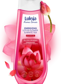 Luksja Aroma Senses, żel pod prysznic, Lotus Flower & White Tea, 500 ml
