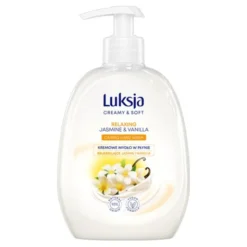 Luksja Creamy & Soft, relaksujące mydło w płynie, Jaśmin i Wanilia, 500 ml