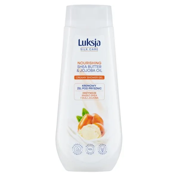 Luksja Silk Care, kremowy żel po prysznic, odżywcze masło shea i olej jojoba, 500 ml