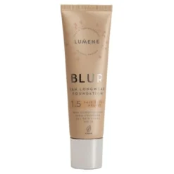 Lumene Blur 16h Longwear Foundation, długotrwały podkład SPF 15, 1,5 Fair Beige, 30 ml