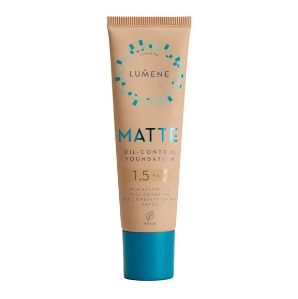 Lumene Matte Oil-Control, podkład matujący SPF 20, 1,5 Fair, 30 ml