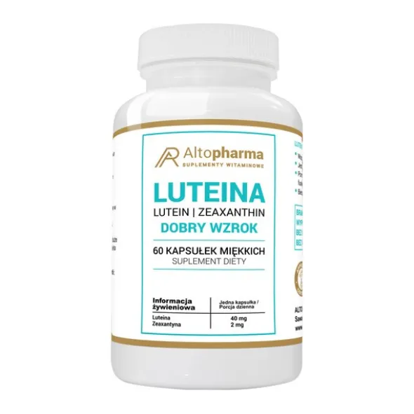 Luteina 40 mg, Dobry wzrok, kapsułki miękkie, 60 szt.