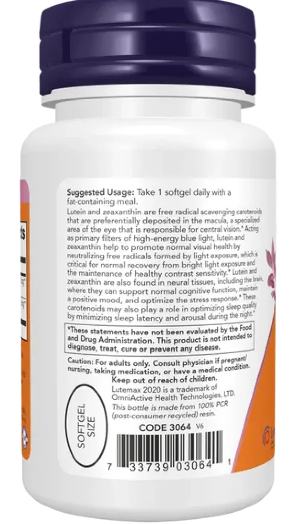 Lutein & Zeaxanthin, kaps., 60 szt