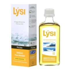 Lysi Tran islandzki o smaku cytrynowym, olej, 240 ml