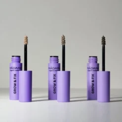 Madara Grow & Fix Tinted Brow Gel, żelowe serum do stylizacji brwi, Ash Brown 4, 4,25 ml