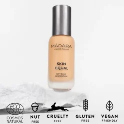 Madara Skin Equal, Soft Glow Foundation SPF15, podkład, Sand 40, 30 ml